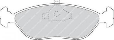 Ferodo FDB897 комплект тормозных колодок, дисковый тормоз на VOLVO 460 L (464)