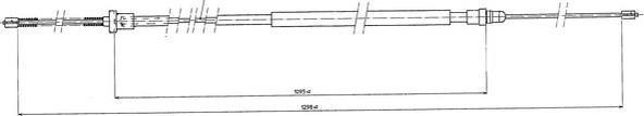 Ferodo FHB431242 трос, стояночная тормозная система на PEUGEOT 106 I (1A, 1C)