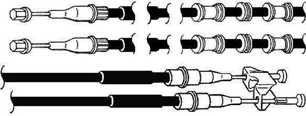 Ferodo FHB432936 трос, стояночная тормозная система на OPEL ASTRA G седан (F69_)