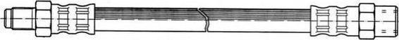 Ferodo FHY2055 тормозной шланг на VW POLO купе (86C, 80)