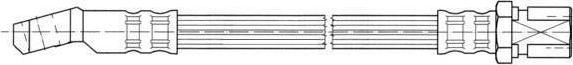 Ferodo FHY2868 тормозной шланг на FIAT PANDA Van (141_)