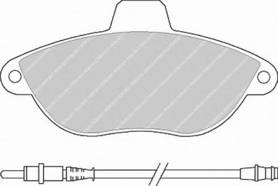 Ferodo FVR1002 комплект тормозных колодок, дисковый тормоз на PEUGEOT EXPERT фургон (222)