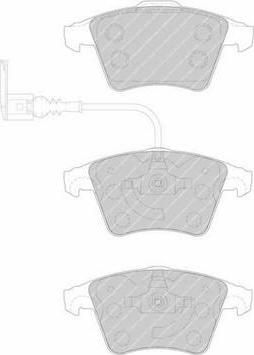 FERODO Колодки передние VW T5 / Multivan (7H0698151, FVR1642)