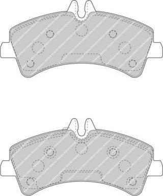 FERODO КОМПЛЕКТ ТОРМОЗНЫХ КОЛОДОК, ДИСКОВЫЙ ТОРМОЗ (FVR4429)