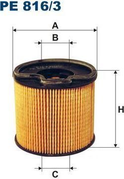 FILTRON Фильтр топливный PEUGEOT 307 (PE816/3)