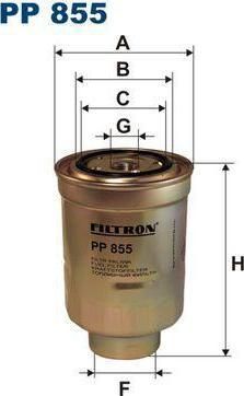 FILTRON Фильтр топливный TOYOTA All MITSUBISHI дизель (2330356040, PP855) FILTRON Фильтр топливный TOYOTA All MITSUBISHI дизель (2330356040, PP855)