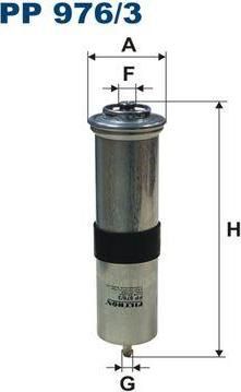FILTRON Фильтр топливный 316d, 318d, 320d, 325d, 330d, 335d (E90/91/92/93) 2/10->, X1 (E84) 316d, 31 (PP9763)