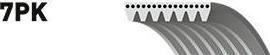 GATES Ремень поликлиновой RENAULT. DACIA 1.2TCe 16V 12> (7PK1600)