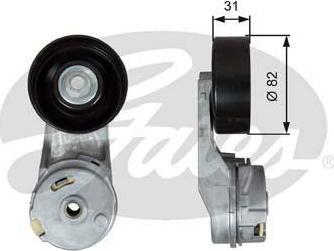Gates T39288 натяжной ролик, поликлиновой ремень на OPEL INSIGNIA