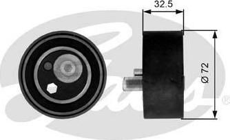 GATES Ролик ремня ГРМ AUDI A4/A6/A8/VW PASSAT B5 2.4-2.8 натяжной (1128896, T41082)
