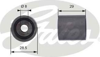 Gates T42044 паразитный / ведущий ролик, зубчатый ремень на VW MULTIVAN V (7HM, 7HN, 7HF, 7EF, 7EM, 7EN)