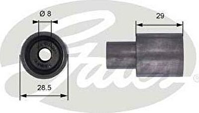 Gates T42051 Ролик ремня ГРМ VW GOLF 4/BORA/AUDI A3/SKODA OCTAVIA