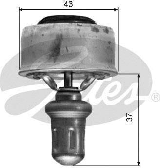 Gates TH01489 термостат, охлаждающая жидкость на RENAULT 19 II Chamade (L53_)
