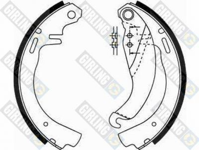 Girling 5161879 комплект тормозных колодок на OPEL KADETT D (31_-34_, 41_-44_)