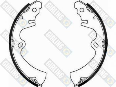 Girling 5182559 комплект тормозных колодок на MAZDA 323 I (FA)