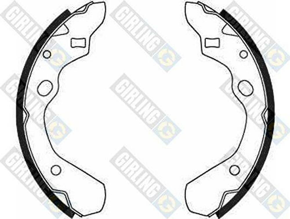 Girling 5182909 комплект тормозных колодок на MAZDA 323 S IV (BG)