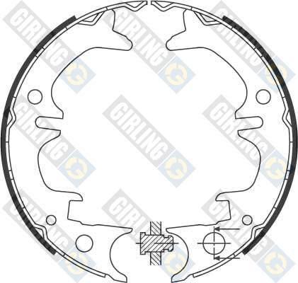 Girling 5184309 комплект тормозных колодок, стояночная тормозная с на TOYOTA CAMRY (_V2_)