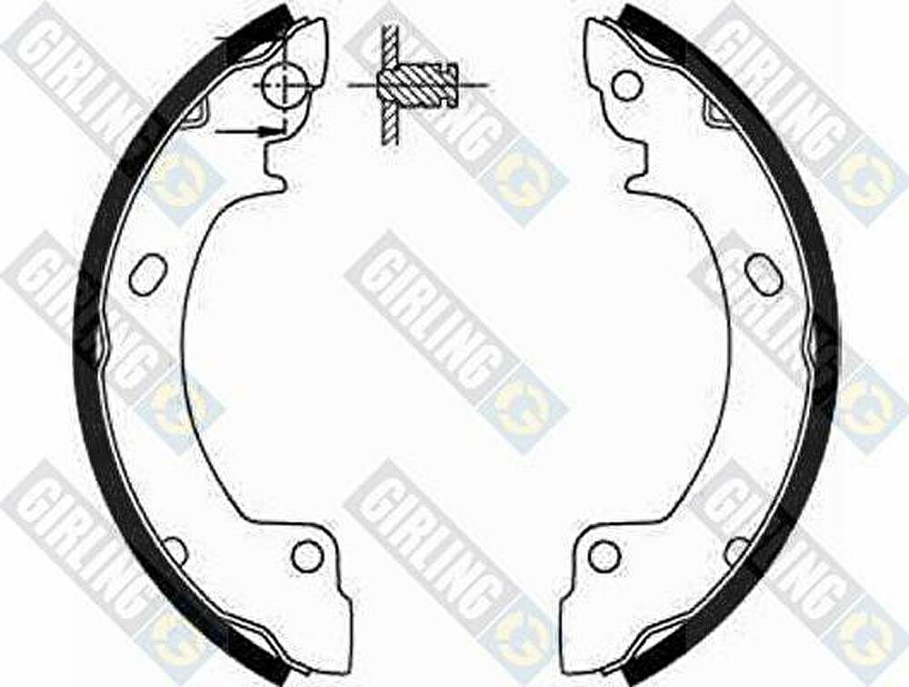Girling 5185523 комплект тормозных колодок на HYUNDAI S COUPE (SLC)