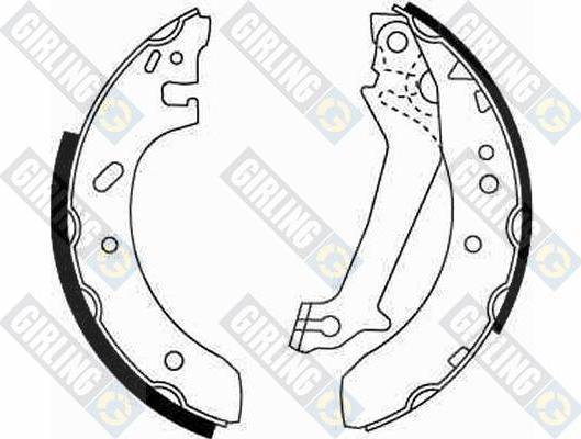 Girling 5186071 комплект тормозных колодок на FORD FIESTA фургон (FVD)
