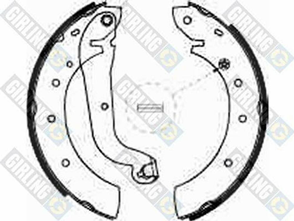 Girling 5186241 комплект тормозных колодок на NISSAN VANETTE CARGO фургон (HC 23)