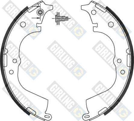 Girling 5186939 комплект тормозных колодок на TOYOTA HILUX II пикап (LN8_, RN5_, LN6_, YN6_, YN5_, LN5_, RN6_)