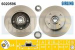 GIRLING Диск тормозной CITROEN С3/C4/PEUGEOT 207/307 задний с подш. (424932, 6020596)
