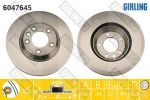 Girling 6047645 Диск тормозной AUDI Q7 07>/VW TOUAREG 03>/PORSCHE CAYENNE передний лев.вент.