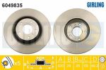 GIRLING Диск тормозной NISSAN MURANO 3.5 05>/INFINITI FX35/FX45 05> передний вент. (40206EG000, 6049835)