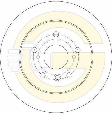 Girling 6061764 Диск тормозной TOYOTA CAMRY V40 06-11 задний