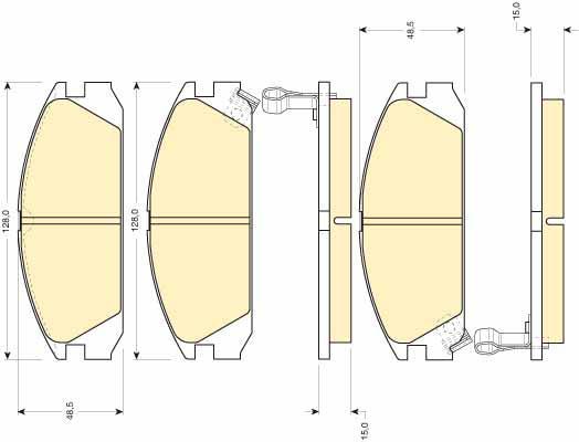 Girling 6109259 комплект тормозных колодок, дисковый тормоз на HONDA ACCORD III (CA)