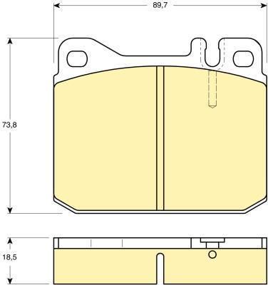Girling 6111032 комплект тормозных колодок, дисковый тормоз на VW LT 28-35 I автобус (281-363)
