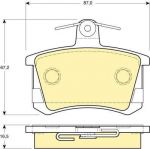 GIRLING Колодки торм зад А100/А6/А8 (571350, 6111631)