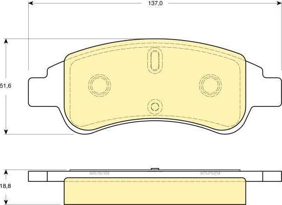 GIRLING Колодки торм пер XSARA (573030J, 6115634)