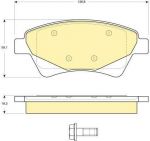 GIRLING Колодки тормозные передние RENAULT MEGANE II 03> 136,8x59,1x18,3mm (7701209444, 6115974)