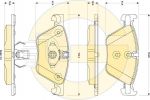GIRLING Колодки тормозные 5 F10/F11 2.0-3.0 10- передние (34116775310, 6118822)