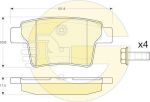 GIRLING Колодки тормозные FORD MONDEO III 09.04-/JAGUAR X-TYPE задние (6119885)