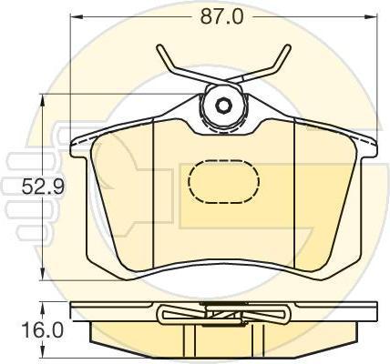 Girling 6120401 комплект тормозных колодок, дисковый тормоз на VW GOLF III (1H1)