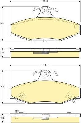 Girling 6131351 комплект тормозных колодок, дисковый тормоз на SSANGYONG KORANDO (KJ)