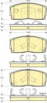 Girling 6131669 комплект тормозных колодок, дисковый тормоз на DAIHATSU APPLAUSE II (A101)