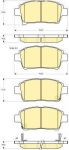 GIRLING Колодки тормозные TOYOTA COROLLA/PRIUS/YARIS 1.0-1.6 99- передние (GDB3317, 6133179)
