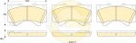 GIRLING Колодки тормозные TOYOTA LAND CRUISER J200 4.5D/4.7 07-/LEXUS LX570 08- передние (0446560300, 6135249)