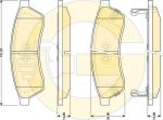 GIRLING Колодки тормозные CHEVROLET EPICA 06- задние (96475028, 6141729)