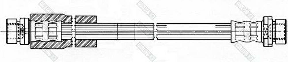 GIRLING Шланг тормозной Ford Fiesta 1,4-1,6 01- m10x1 345mm (1426700, 9001425)