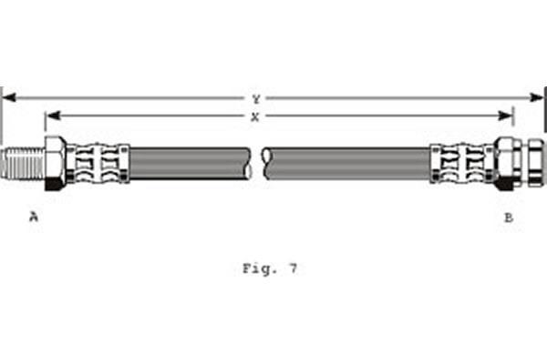Girling 9002189 тормозной шланг на PEUGEOT 309 II (3C, 3A)