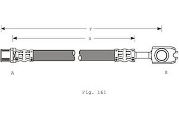 Girling 9004351 тормозной шланг на VW PASSAT (3B3)