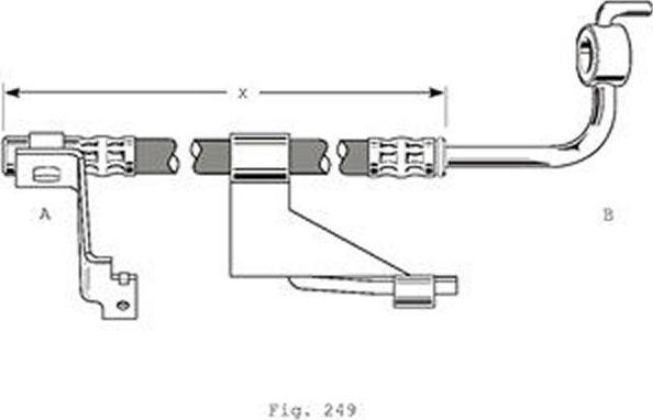 Girling 9004364 тормозной шланг на FORD ESCORT VII (GAL, AAL, ABL)