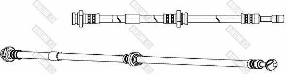 GIRLING Шланг тормозной задний прав. NISSAN PRIMERA 2002-2007 (46210-AV715, 9004968)
