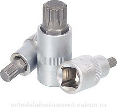 головка со вставкой SPLINE M14 (1/2,L=55mm) АвтоDело (39514)