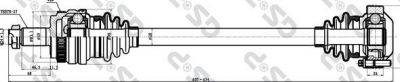 GSP 205022 Выходной вал привода заднего лев. E90 2005-2007 (33217547075)