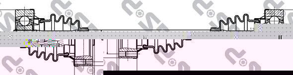 GSP 218129 приводной вал на FORD SCORPIO I (GAE, GGE)